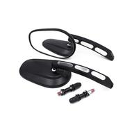 Per Har&ley Super Low 1200T XL1200T Settanta Due XL1200V Forty Eight XL1200X XL883L 1 Paio Di Specchietti Per Moto In Alluminio Da 8 Mm compatibili(Nero)
