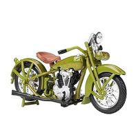 Per Harley 2008 FLSTSB Cross Bones, 1977 FXS Low Rider, Modello Di Moto D'epoca In Scala 1:18, Replica Di Moto Sportiva, Regalo Di Ornamento Per Moto Simulata Modelli di moto(JDH Twin Cam - Olive)