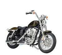 Per Harley-Davidson 2000 FXSTD Softail Deuce, 2013XL1200V Seventy-Two, 1:18 Lega Moto Modello Simulazione Veicolo Pressofuso Modello Da Collezione Doni(3346-2013 XL1200V black)