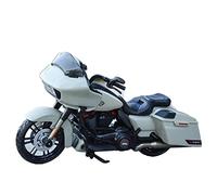 Per Harley Davidson 2018 2022 CVO Road Glide 1:18 Modello Di Motocicletta Di Simulazione Pressofusione Statica In Fabbrica Con Base Veicolo Da Collezione Regalo(White)