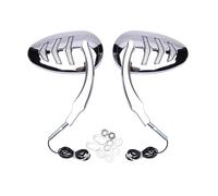 Per Harley Dyna Wide Glide EFI FXDWGI 2004-2006 Specchi Retrovisori Cromati Per Moto Con Indicatori Di Direzione Specchietto Retrovisore Laterale(Chrome)