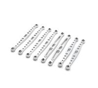 Per HB ZP1001 ZP1002 ZP1003 ZP1004 ZP1005 ZP1008 8 Pezzi In Metallo 1/10 Per Barra Di Collegamento Della Sospensione Telaio RC Parti Di Aggiornamento E Sostituzione Rc Asta di Trazione(Silver)