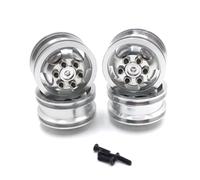 Per HengLong Per FeiYu Per JJRC Per WPL C14 C24 B14 B16 B24 B36 Mozzo Ruota In Metallo Ricambi E Accessori Per Auto RC Aggiornamenti Sostituzione Uso Accessorio Per Auto RC(Silver)