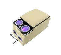 PER Highlander Per RAV-4 Per COROLLA Per YARiS L Per CAMRY Per REIZ Per LAND Per CRUISER Per PRADO EZ Per Prius Scatola Corrimano Posteriore Ricarica(Beige)