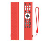 Per Hisense, Custodie in Silicone per Telecomandi Coperture Protettive per LCD 4K Della Serie U8 di Classe A7 per 100/85/75/65/55 U88N, 43/50/55/65/75/85 A7N, 55/65/75/85 U8N Smart TV (Rosso)