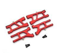Per HNR Per Dodge H9802 H9803 E30 1/10 Braccio Controllo Inferiore Anteriore Posteriore Metallo Auto Sportiva Piatta Telecomandata Parte Ricambio Uso Accessori auto RC(Red)