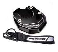 Per HO&ND&A NC750X NC750 X NC 750 X 2021-2024 2014-2020 Supporto Per Estensione Cavalletto Laterale Per Motocicletta Portachiavi NC750X(2021-2024 Black-A)