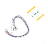 Per Ho Oo Scala Modello Treno Layout Bianco Caldo Led Lampade Stradali Con Fili E Resistenze Kit Completo Per Costruire Pali Luce Della Parete Decorazioni Soffitto Villaggio Paesaggio Città Confezione