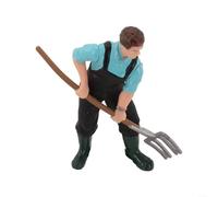 Per HO Scala Farmer Figura e Modello Pastore Dipinto, Dipinto A Mano PVC Lavoratori Agricoli per Modellismo Ferrovia Persone, Treno Layout Figure Creazione Miniatura Rurale Scena con In Piedi (ZQ712)