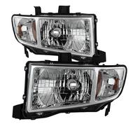 Per Honda 06-14 Ridgeline Cromo Alloggiamento Ricambio Fari Lampada Coppia Set