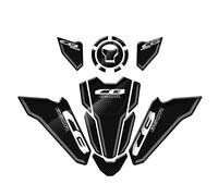 Per Honda CB650R 2021-2022 3D Carbon-look Triple Yoke Defender Adesivo Decalcomanie Per Serbatoio(Black 3)