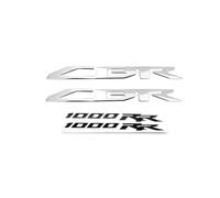 Per Honda CBR1000RR CBR 1000 RR 3D Sollevare Logo Adesivi Racing Carenatura Tank Pad Badge Emblem Decalcomanie(Silver B)