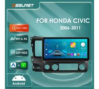 Per Honda Civic 2006 2007 2008 2009 2010 2011 Android 12 autoradio 4G 8core 7862 Lettore video multimediale GPS Stereo 2DIN Carplay