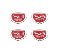 Per Honda Dio AF24 AF38 AF52 Julio AF52E 50th Anniversary 3D Emblema Etichetta Logo Shell Carenatura Decalcomania(Colore:1A)