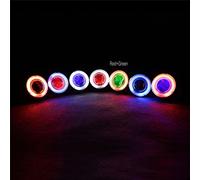 Per Honda Goldwing GL1800 Moto Faro Demon Angel Eye Rosso e Verde