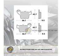 FANTIC MOTOR CABALLERO REGOLARITA' 50 2010 COPPIA PASTIGLIE FRENO POSTERIORI BRA