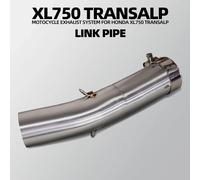 Per Honda Transalp 750 XL750 Tubo adattatore di collegamento centrale in acciaio inossidabile da 51 mm per scarico moto