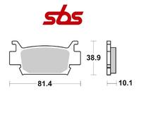 PER HONDA TRX FM Fourtrax Foreman 4X4 500 2005-2010 PASTIGLIA FRENO ANTERIORE S