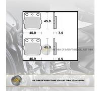 PER HONDA TRX X 400 DAL 2009 AL 2014 COPPIA PASTIGLIE FRENO ANTERIORI BRAKING SE