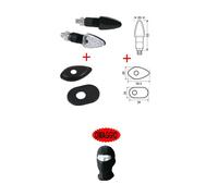 PER HONDA VFR 750 R RC30 1988 - 2023 COPPIA FRECCE A LED HONDA CON ADATTATORI P