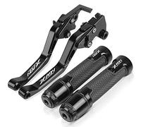 per Honda XADV750 XADV 750 X-ADV 750 2017-2023 Moto Breve Freno Frizione Leve Manopole Manubrio estremità Accessori CNC con Logo (Colore : Nero)