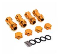 Per HSP 1/8 1 Set 89108 17 Mm Esagonale Ruota 30 Più Lungo Migliorato Adattatore Di Montaggio Coprimozzo Scale Monster Truck Truggy Ricambi RC Parti Modificate Rc(Yellow)