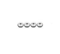 Per HSP 94101 94102 94103 94107 94110 94111 94122 94123 1/10 RC 4 Pezzi 102042 12 Mm 5.0 Esagonali Per Ruote In Alluminio Con Perni Su/fuoristrada Parti Modificate Rc(Silver)