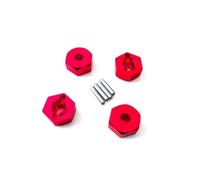 Per HSP 94101 94102 94103 94107 94110 94111 94122 94123 1/10 RC 4 Pezzi 102042 12 Mm 5.0 Esagonali Per Ruote In Alluminio Con Perni Su/fuoristrada Parti Modificate Rc(Red)