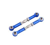 Per HSP 94111 94188 106017 166017 08242 06016 1/10 2 Pezzi Di Collegamenti Anteriori/posteriori In Alluminio Rc Fuoristrada Auto Camion Parti Di Ricambio E Utilizzo Rc Asta di Trazione(Blue)