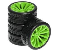 Per Hsp 94123-94122 Per Hpi Cs Xis 1/10 Rc Auto Pneumatici In Gomma 4 Pezzi 65 Millimetri Cerchione Pneumatico Su Per Strada Aggiornamento Parti Decorazione RC Componenti
