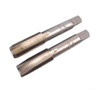 Per HSS per filettatura metrica M14 x 1,25 mm conico e rubinetto con set di fustelle per lavorazione dei metalli a destra, costruzione in acciaio ad alta velocità, 3 pezzi di grado industriale