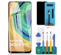 Per Huawei Nova Y70 Schermo di Ricambio per Huawei Nova Y70 Plus LCD Digitizer Kit di Riparazione per Huawei Nova Y70 Plus/Nova Y70 Display Touch Screen Assembly Sostituzione MGA-LX9 MGA-LX9N MGA-LX3