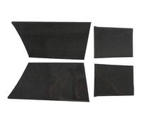 Per Hummer H2 2003-2007 Pannello Decorativo Per Porta Interna Dell'auto Adesivo Decorativo Per Cornice In Fibra Di Carbonio Morbida finiture interne(Black)