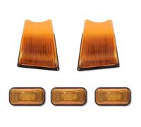 Per Hummer H2 SUV/SUT 2003-2009 Indicatore Direzione Laterale | Alloggiamenti Indicatori Direzione Sul Tetto Cabina Anteriore Posteriore Dell'auto Lampade Rosso Ambra(5pc No Bulb)