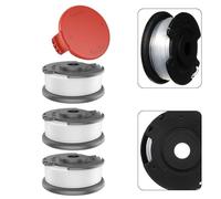 Per Hyper Tough 20v Max Cordless String Trimmer Cap Cover 1.6mm Nylon Trimmer Line (confezione da 3) Compatibile con Ht19-401-003-06/07 HT21 a 401-003-02/03 HT22 a 401-03 fino al 05