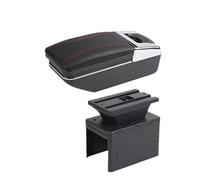 Per Hyundai I20 2021 2022 2023 2024 Scatola Bracciolo Dell'auto Accessori Scatola Immagazzinaggio Interna Scatola bracciolo auto(Una linea rossa Nessuna USB)