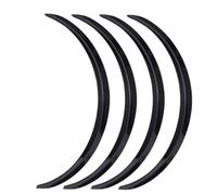 per Hyundai Ix35 per Santa Fe per Tucson per Sonata per Elantra Car Wheel Eyebrow Arch Trim Lips Strip Fender Flares Mudflaps Auto Passaruota(4Pcs-Glossy Black)