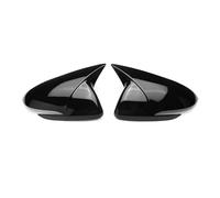 Per Hyundai Per Accent Per Solaris Per I30 2017-2022 Auto Retrovisore Laterale Della Copertura Dello Specchio Adesivo Ala Cap Coperchio Specchietto(With Light Black)