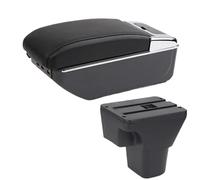 Per Hyundai Per Accent Per Verna Scatola Bracciolo Per Auto Parti Interne Scatola Portaoggetti Con Accessori USB BLNETU(C2 black line 7USB)