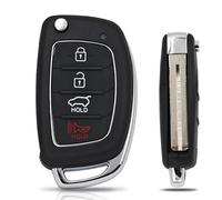 Per Hyundai Per I10 Per I20 Per I30 I35 I40 Per IX45 Per Genesis 3/4 Pulsante Pieghevole Chiave A Distanza Borsette caso Per Smart Car Key Custodia(5)
