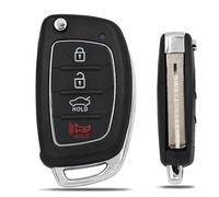 Per Hyundai Per I10 Per I20 Per I30 I35 I40 Per IX45 Per Genesis 3/4 Pulsante Pieghevole Chiave A Distanza Borsette caso Per Smart Car Key Custodia(4)