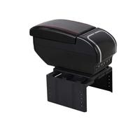 Per Hyundai Per I20 2020 2021 2022 2023 2024 Bracciolo Per Auto Scatola Portaoggetti Portabicchieri Accessori Centro Bracciolo Box(F All Black No USB)