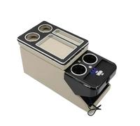 PER HYUNDAI PER PALISADE 2020-2023 Set Di Box Portaoggetti Anteriori Per Auto Bracciolo Centrale Universale Per Auto Bracciolo Centrale(D beige Wireless)