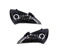 Per Hyundai Per Rohens Per Coupe 2009 2010 2011 2012 Luci Anteriori LED DRL Giallo Indicatori Di Direzione Fari Auto Assemblaggio 2pc Fari Auto Gruppo Fari Anteriori