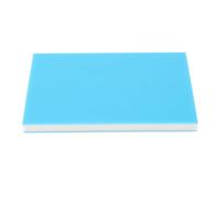 Per i mestieri di stampa, per gomma morbida, rettangolare blu bianco blu, blocco intagliato da 15x10x1 cm per intaglio e timbratura nella stampa
