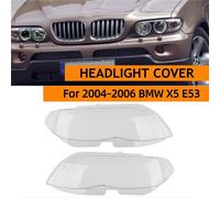 Per il 2004 2005 2006 BMW X5 E53 Faro Anteriore Copriobiettivo 1 Coppia Paralume Trasparente Faro Copertura Borsette