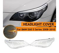 Per il 2008-2010 BMW E60 Serie 5 Con LED Faro Anteriore Copriobiettivo 1 Coppia Paralume Trasparente Faro Copertura Borsette