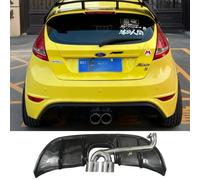 Per il 2009 2010 2011 2012 2013 2014 2015 Ford Fiesta Automobile Paraurti Posteriore Diffusore Splitter Body Kit Doppi Tubi di Scarico