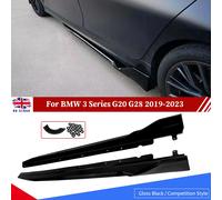 Per il 2019-2023 BMW G20 G21 Serie 3 M Sport Minigonne laterali Estensione Lucidalabbra Nero Glossly Black