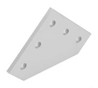 Per il 2020, staffa angolare con profilo in alluminio, piastra congiunta con 5 fori, design a 90 gradi per collegamento e montaggio del telaio strutturale (argento)